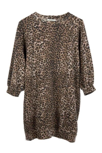 SUPER OVERSIZED SWEATSHIRT Brown Leopard PERMANENT - RAGDOLL LA - T-shirt