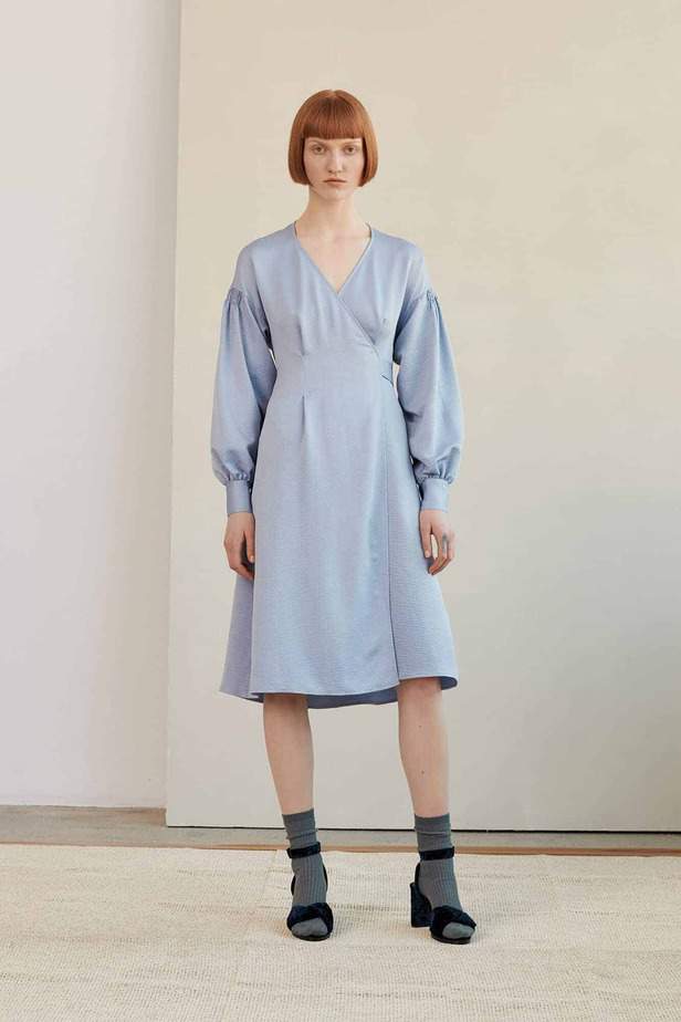 MERRILL DRESS COULEUR ZEN BLUE - Mode