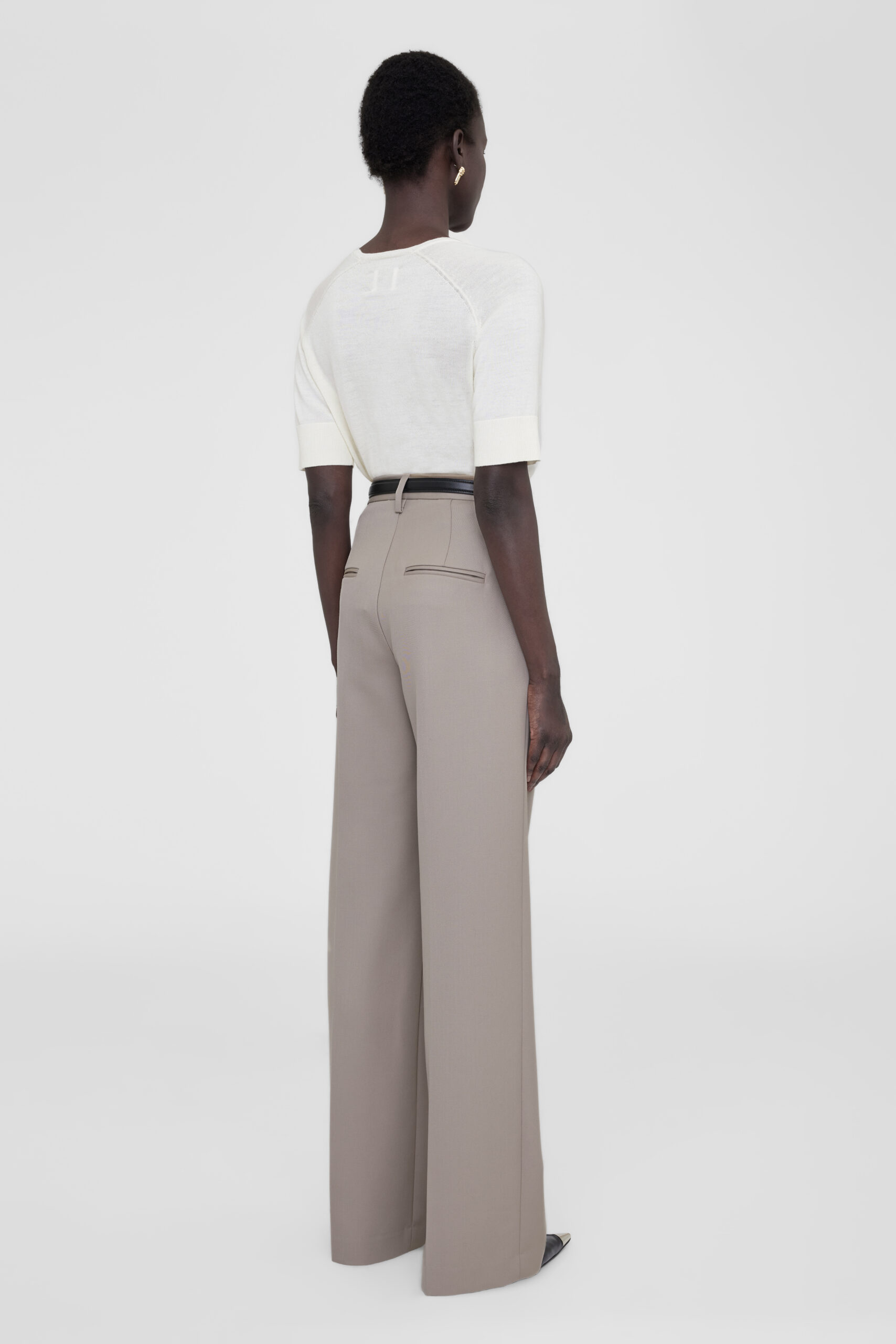 ANINE BING . Pantalon Carrie taupe – Image 2