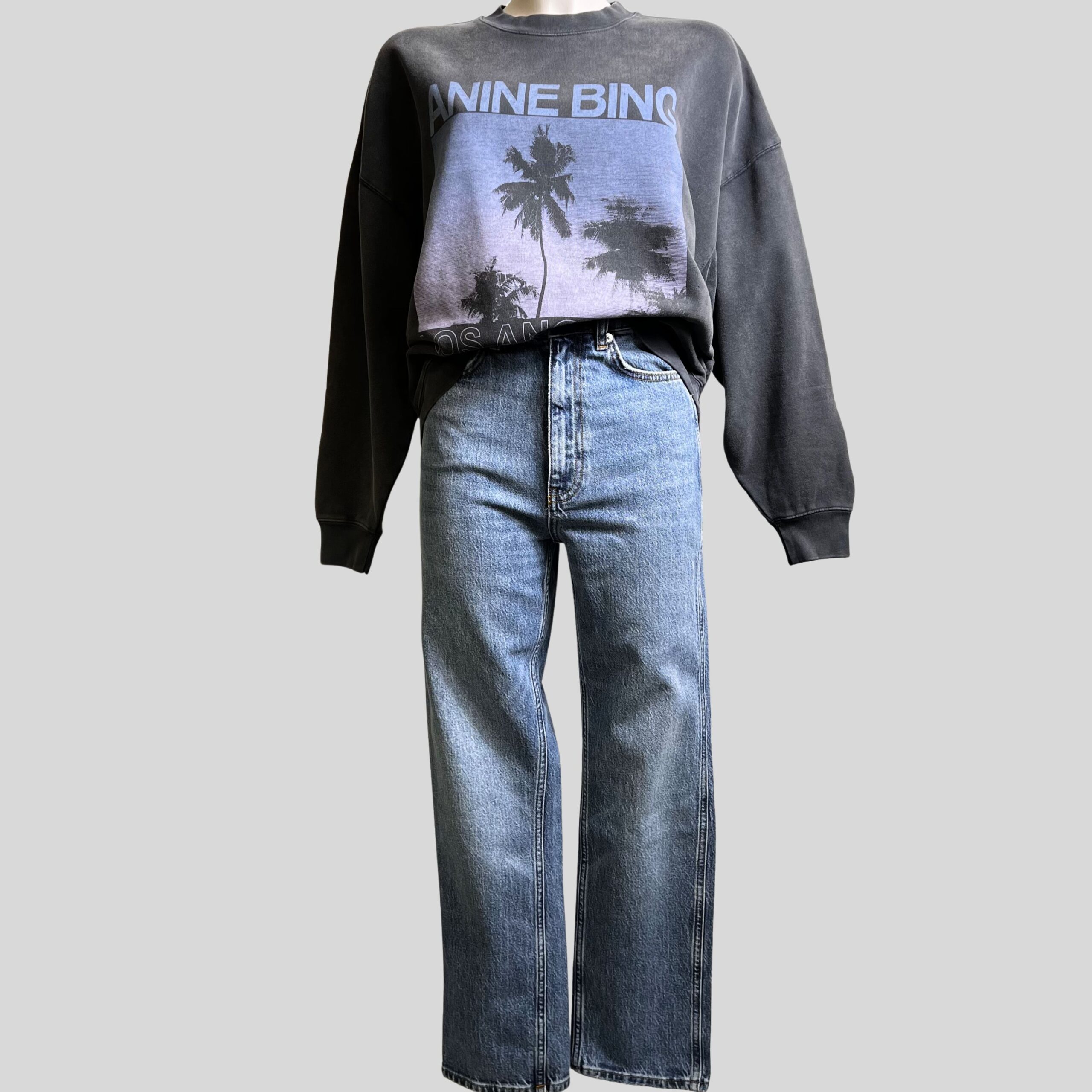 ANINE BING - Jean Jane Cascade Bleu – Image 3