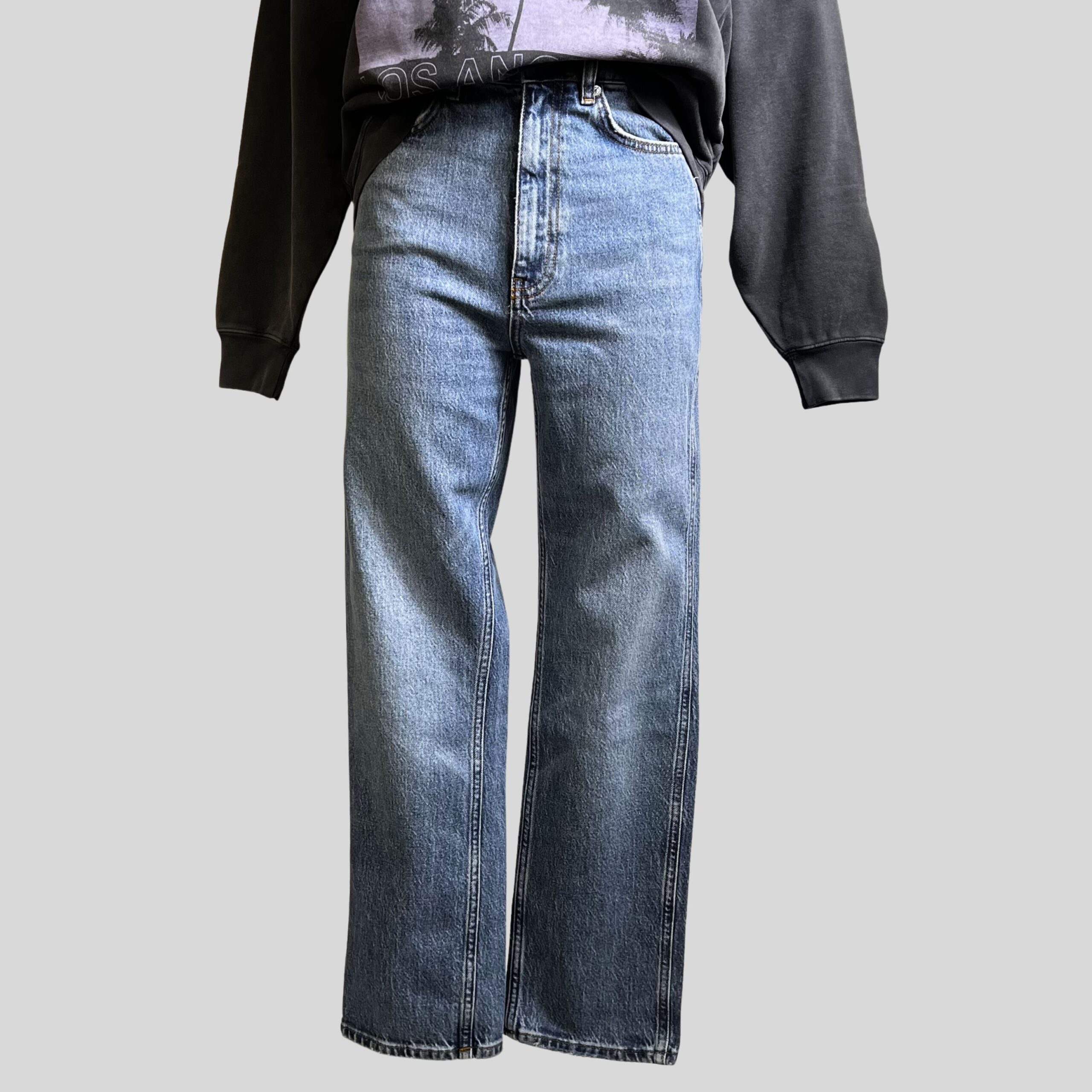 ANINE BING - Jean Jane Cascade Bleu