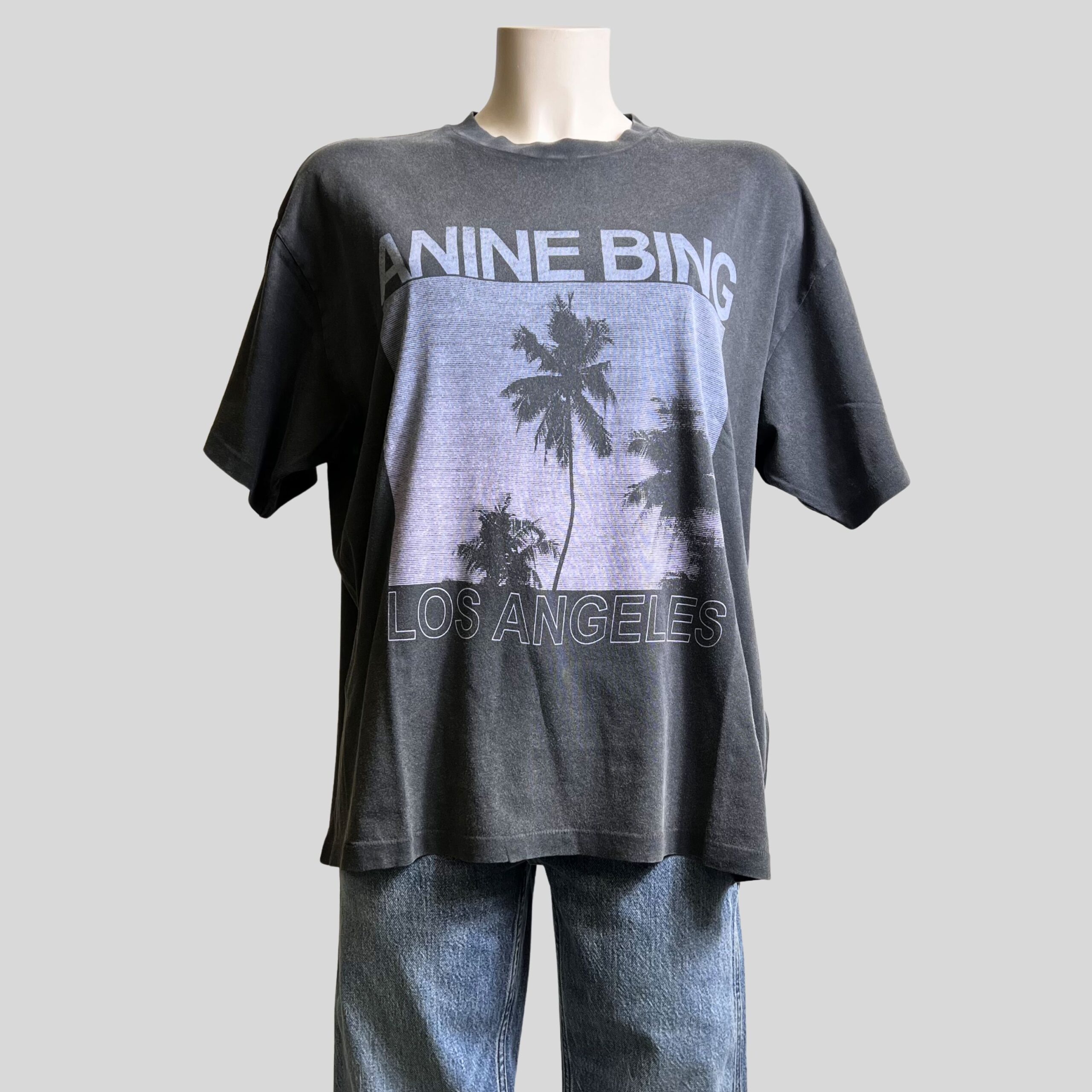 ANINE BING - T-shirt Cade Palms Gris – Image 2