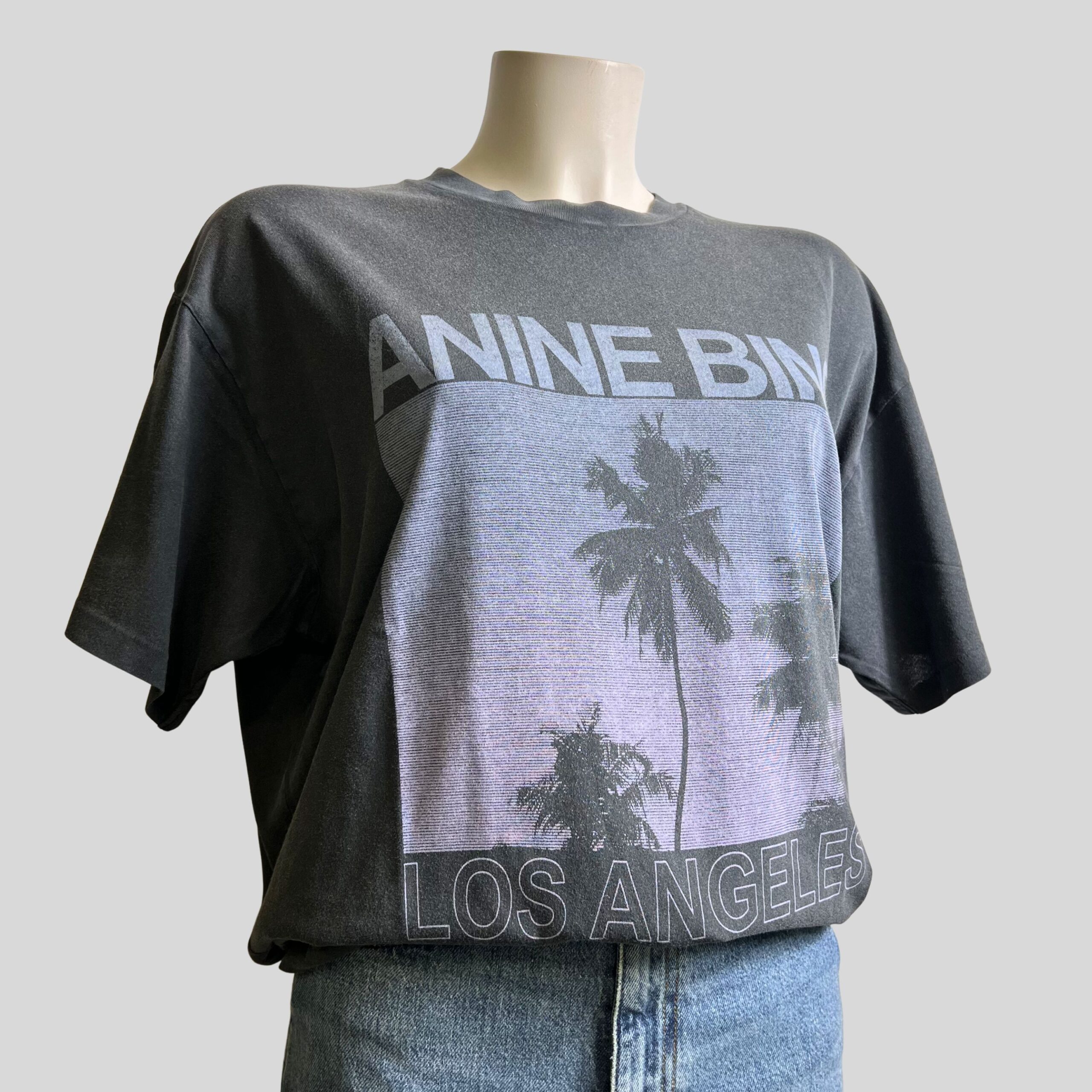 ANINE BING - T-shirt Cade Palms Gris – Image 3